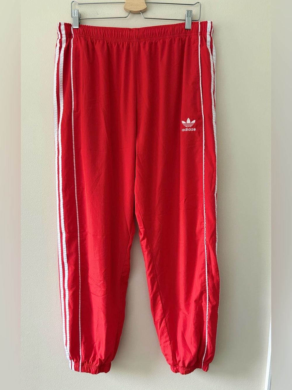 Adidas Adicolor Woven Firebird Track Pants Red White Men’s XL Trefoil
